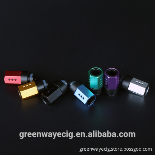2015 wholesale colorful aluminum and derlin drip tip, 510 airflow control drip tip multi types individual package